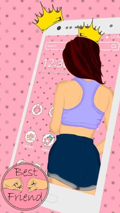 Tema teman terbaik yang lucu screenshot 3