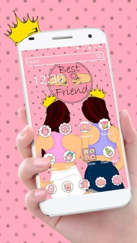 Tema teman terbaik yang lucu screenshot 4