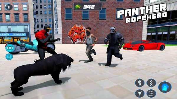 Multi Panther Rope Hero: Miami Crime City Battle स्क्रीनशॉट 17
