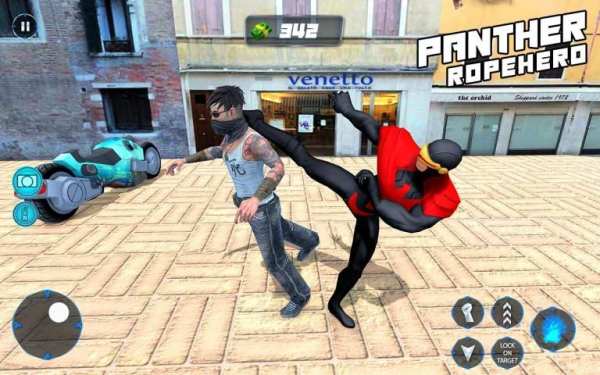 Multi Panther Rope Hero: Miami Crime City Battle स्क्रीनशॉट 11