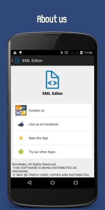 XML Editor स्क्रीनशॉट 1