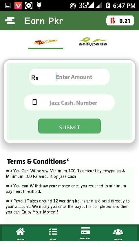 Earn Pkr स्क्रीनशॉट 1