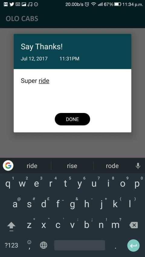 OLO CABS screenshot 1