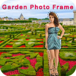 Garden Photo Frame : Cut Paste Photo Editor आइकन