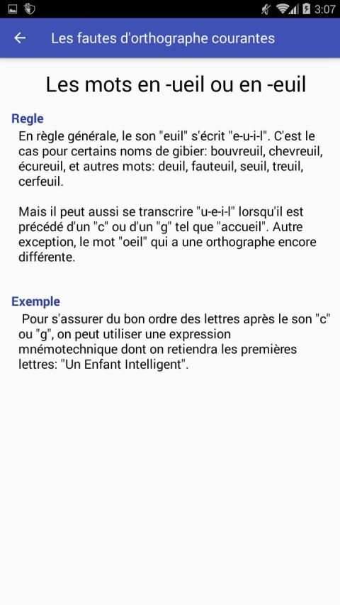 Apprendre et améliorez votre orthographe screenshot 2