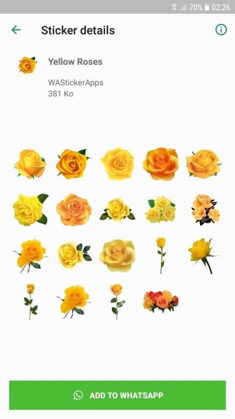Roses Stickers For WhatsApp screenshot 3