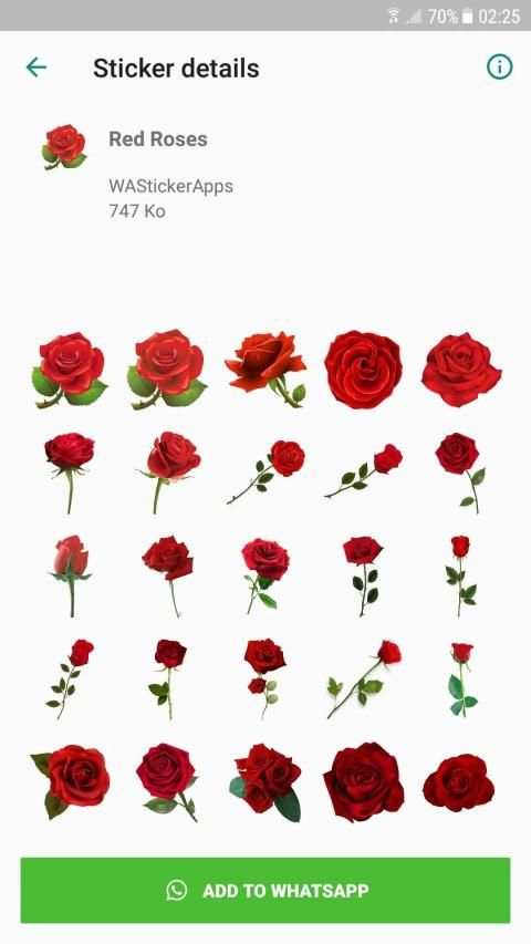 Roses Stickers For WhatsApp screenshot 5