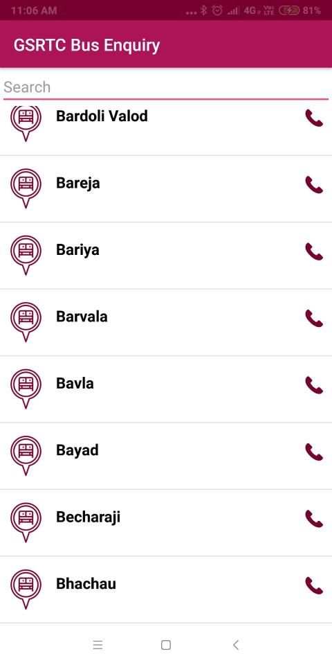 GSRTC Bus Enquiry screenshot 3