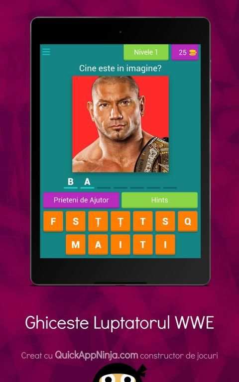 Ghiceste Luptaorul WWE screenshot 3