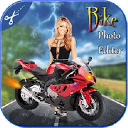 Bike Photo Frame : Photo Cut Paste Editor आइकन