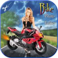 Bike Photo Frame : Photo Cut Paste Editor