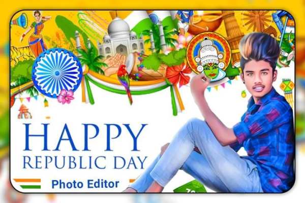 26 January Photo Editor Frame स्क्रीनशॉट 2