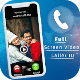 Full Screen Video Caller ID - True Caller ID आइकन