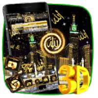 Makka Madina 3D Glass Tech Theme