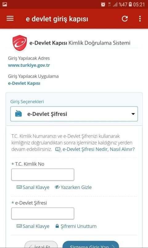 eDevlet Giriş 1 تصوير الشاشة