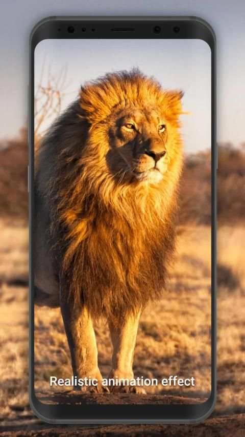 3D Lion live wallpaper स्क्रीनशॉट 3