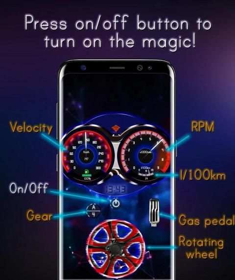 Car Dashboard Live Wallpaper II स्क्रीनशॉट 13