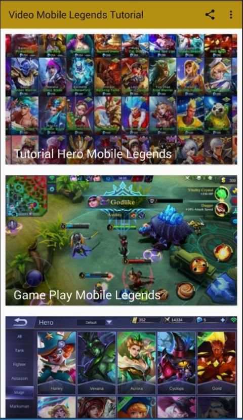 Video Tutorial Mobile Legends screenshot 6