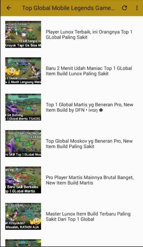 Video Tutorial Mobile Legends screenshot 1