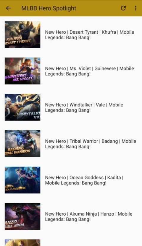 Video Tutorial Mobile Legends screenshot 3
