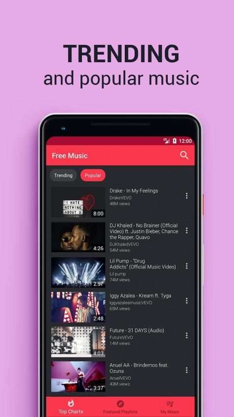 Free Songs & Free Music Videos (Download Now) स्क्रीनशॉट 1