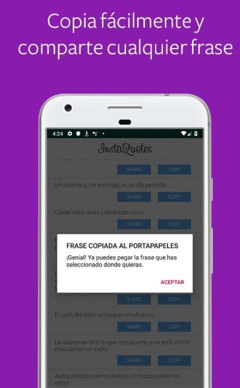 InstaQuote | Frases y estados para Instagram screenshot 2