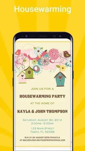 Invitation Maker, Invitation Designer, Track RSVP स्क्रीनशॉट 10