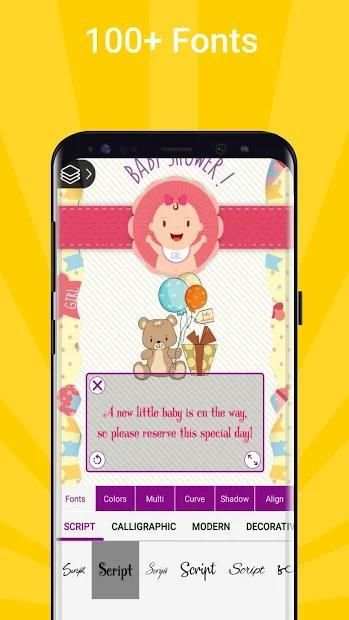 Invitation Maker, Invitation Designer, Track RSVP स्क्रीनशॉट 4