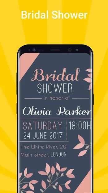 Invitation Maker, Invitation Designer, Track RSVP स्क्रीनशॉट 9