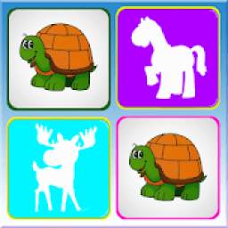 Preschool Matching Games: Animal Memory Match