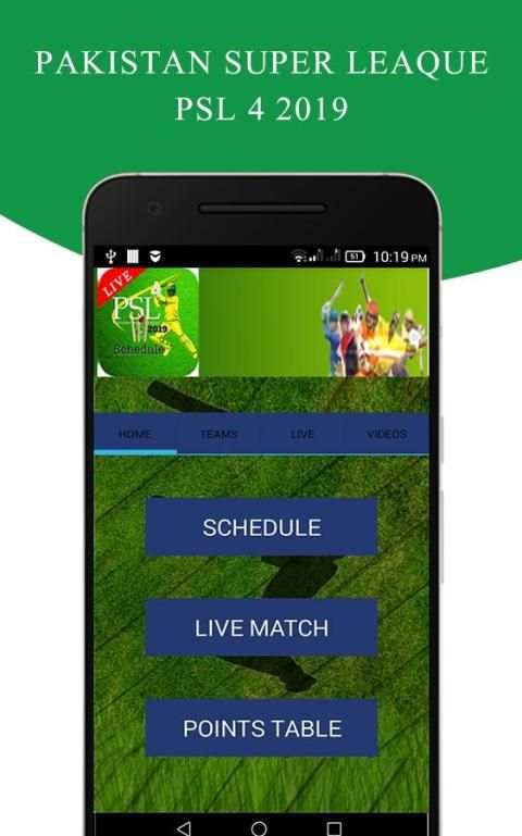 PSL schedule 2019 – PSL 4 Live match score screenshot 1