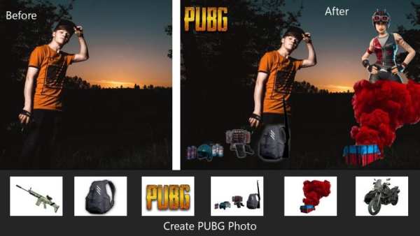 Pubg Photo editor - Men & Girls स्क्रीनशॉट 3
