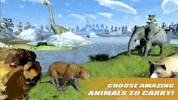 Wild Animals Transport Truck Simulator screenshot 1