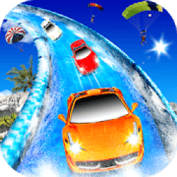Water Slide Car Racing Stunts 2019 आइकन