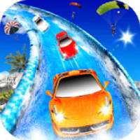 Water Slide Car Racing Stunts 2019