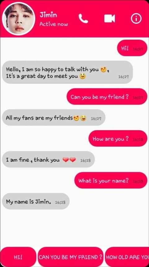 BTS Messenger 2019 *Jimin * screenshot 2