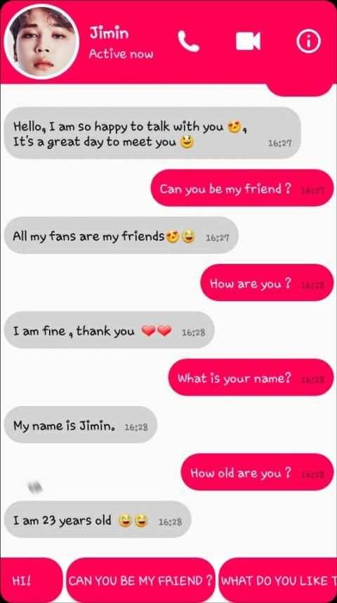 BTS Messenger 2019 *Jimin * screenshot 1
