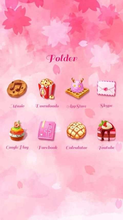 (Free)Sweet Lover GO Launcher Theme screenshot 2