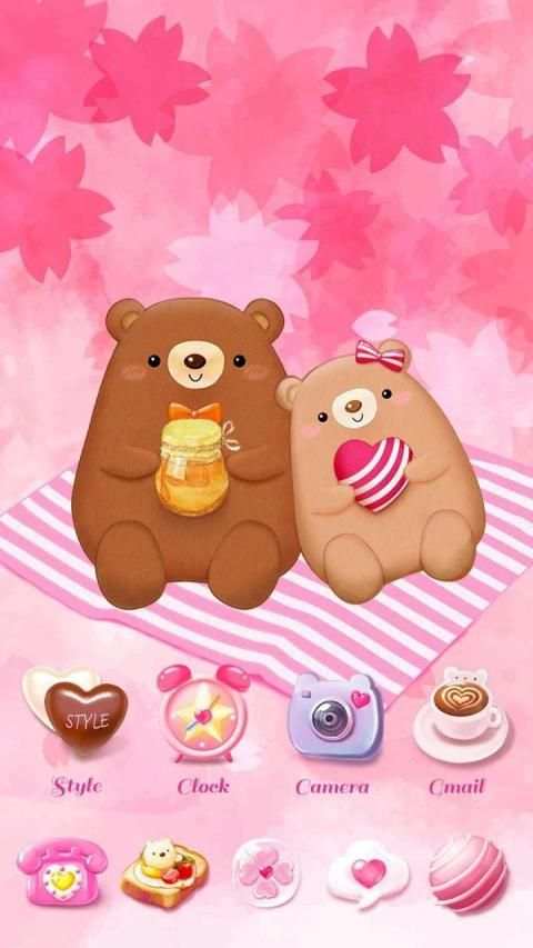 (Free)Sweet Lover GO Launcher Theme screenshot 4