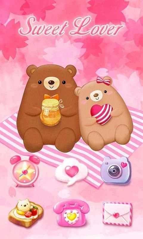 (Free)Sweet Lover GO Launcher Theme screenshot 5