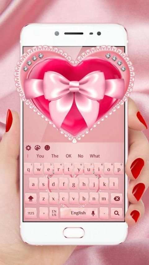 Pink Love keyboard screenshot 4