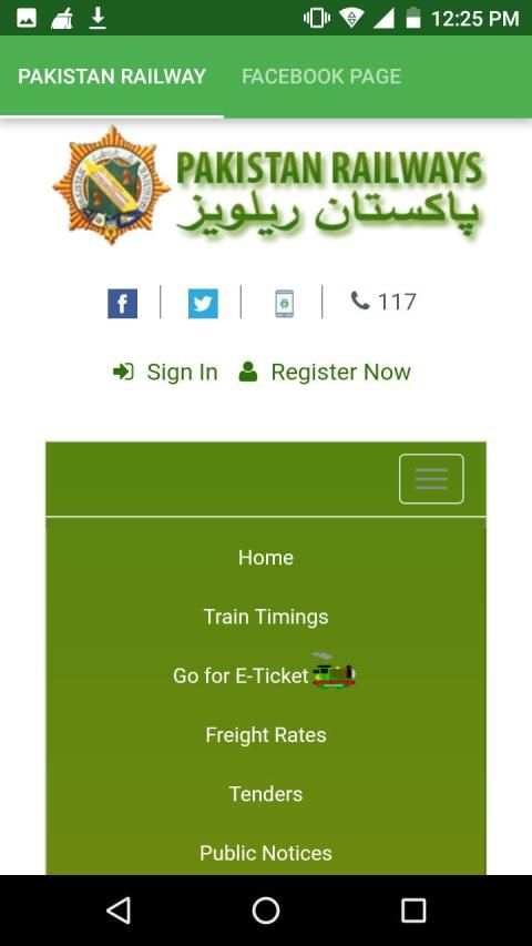 Pakistan Railways - online tickets screenshot 2