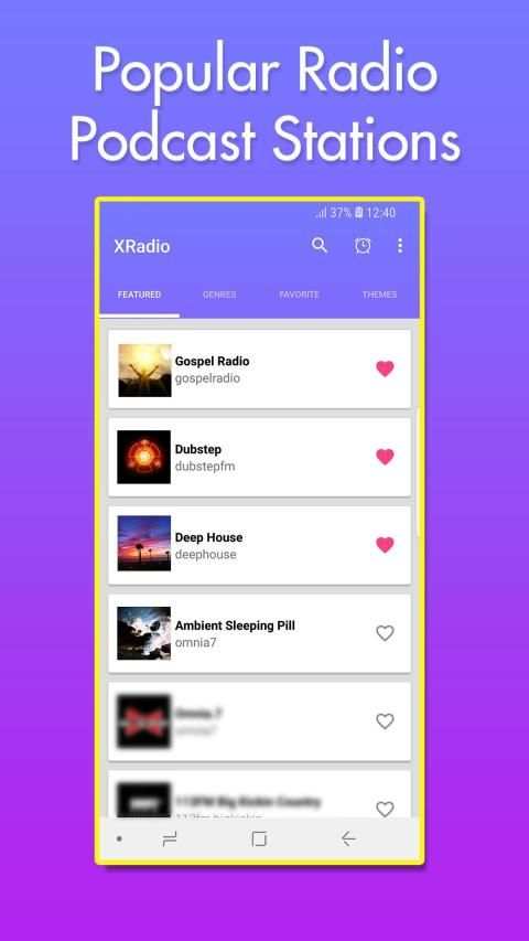 XRadio - Free Podcast & Radio Player स्क्रीनशॉट 7