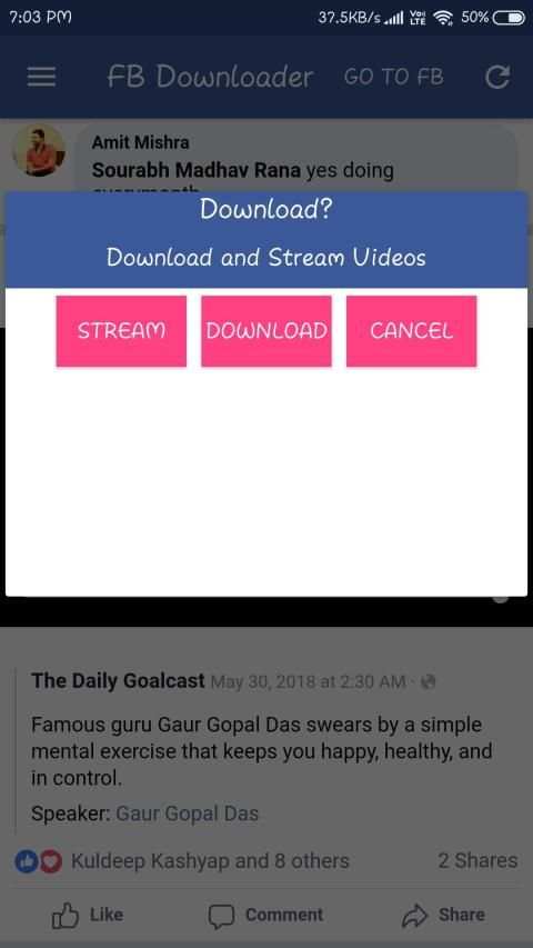 Facebook Video Downlaoder - HD Downloader screenshot 2