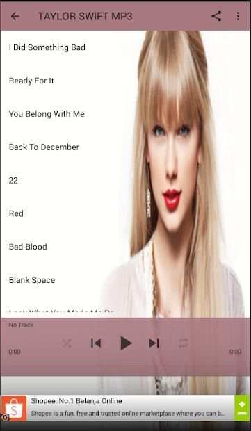 Taylor Swift Mp3 screenshot 3