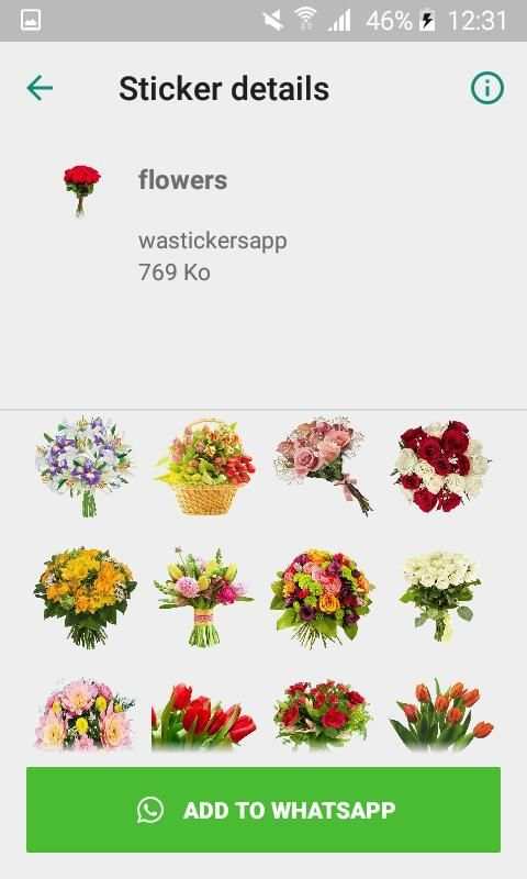 WAStickerApps - Flowers stickers screenshot 2
