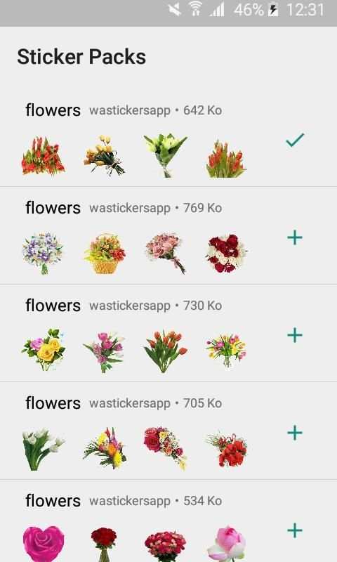WAStickerApps - Flowers stickers screenshot 3