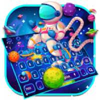 Cartoon Space Galaxy Keyboard Theme