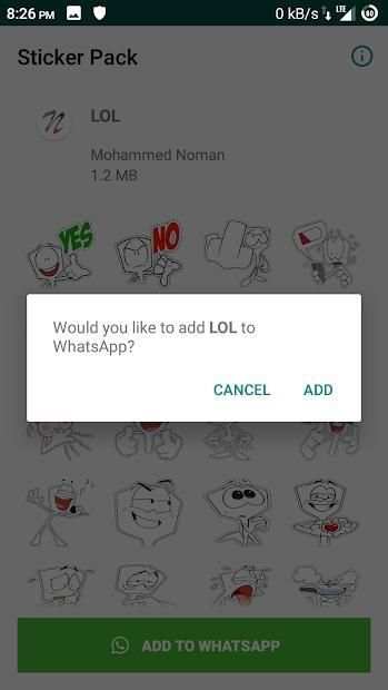 Funny What's App Sticker - WA Stickers screenshot 2