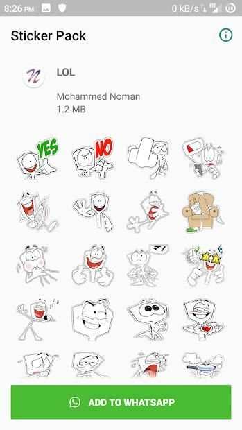 Funny What's App Sticker - WA Stickers screenshot 3